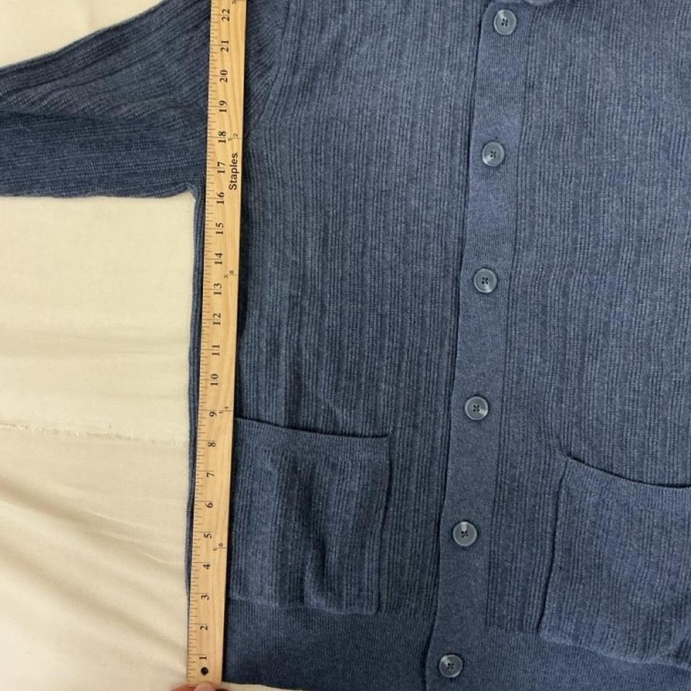 Goodfellow & Co. Men's Ribbed Collared Button Cardigan, Size Small. - Picture 3 of 6